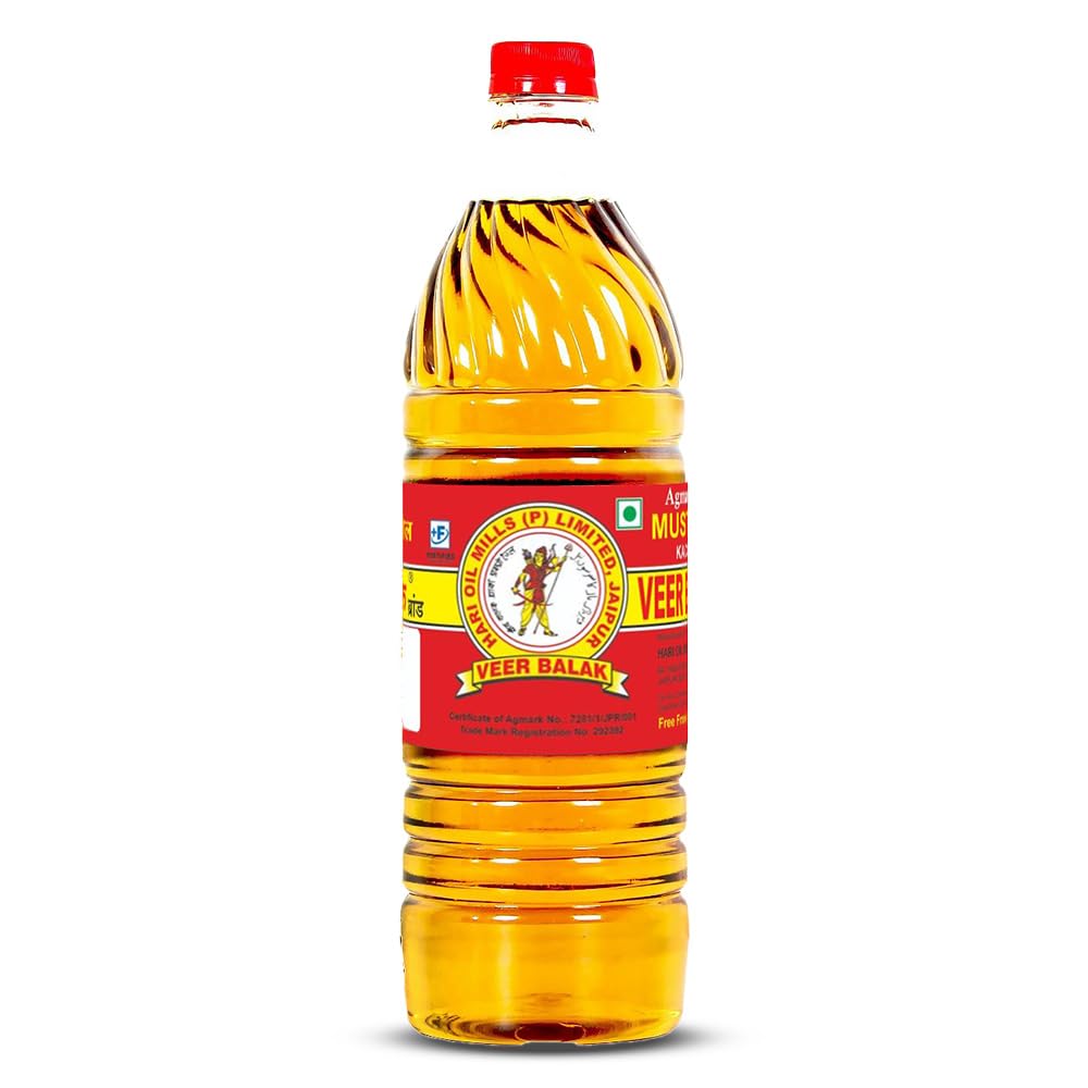 VEER BALAK Premium Kachi Ghani Mustard Oil - 500ML