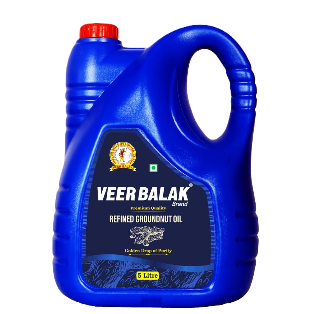 VEER BALAK Premium Refined Groundnut (Peanut) Oil - 5 Litres